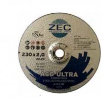 ZEC DISCO CORTE DIA.230 ACDUP ESP.2 MM PLANO