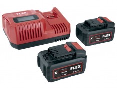 FLEX P-SET 55 R (2 BATERIAS 5 Ah, CARGADOR 12-18)